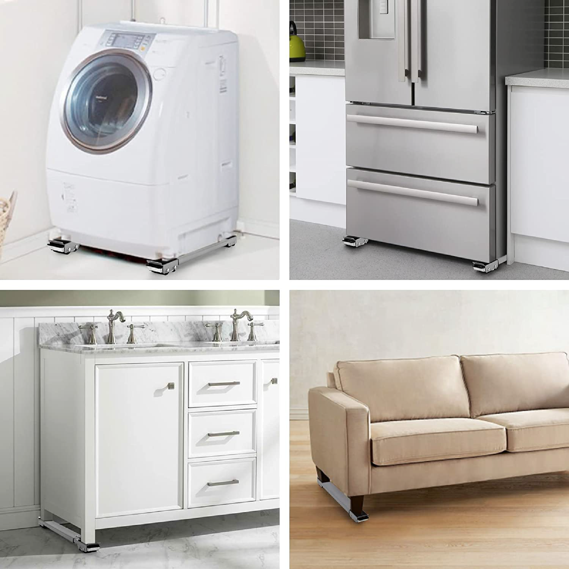 Miniatura 4 de Base Soporte Ruedas Para Lavadora Nevera